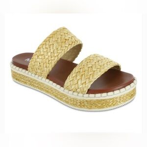 MIA Tan Espadrille Slip-On Sandals